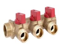 Коллектор с кранами вн/нар 3/4