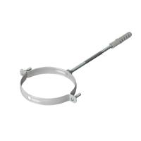 Дымоход крепление к стене D100 белый металлический, Моё Тепло, Россия (krep100)