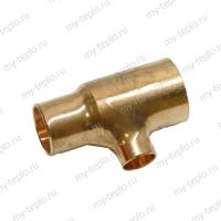 Медь Тройник переходной 28х15х22 пайка