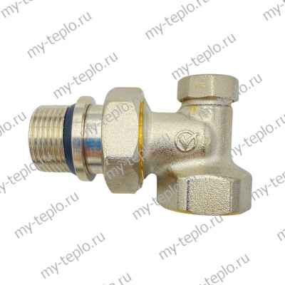 Вентиль д/термоголовки нижний угловой 3/4